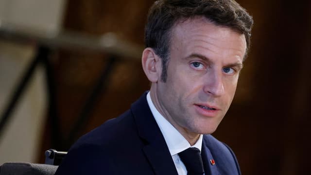 Emmanuel Macron à Oman le 21 décembre 2022 pendant la conférence régionale du monde arabe