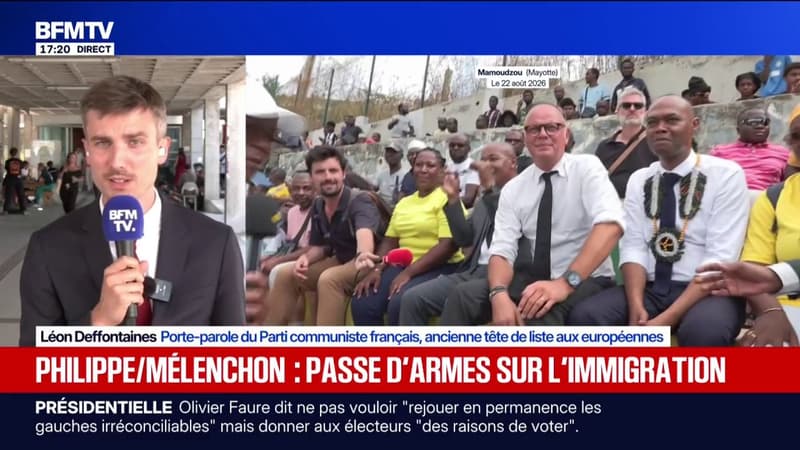 Édouard Philippe à Mayotte sur le sujet de l'immigration: "Je l'invite à revenir à la raison", lance Léon Deffontaines (Parti communiste français)