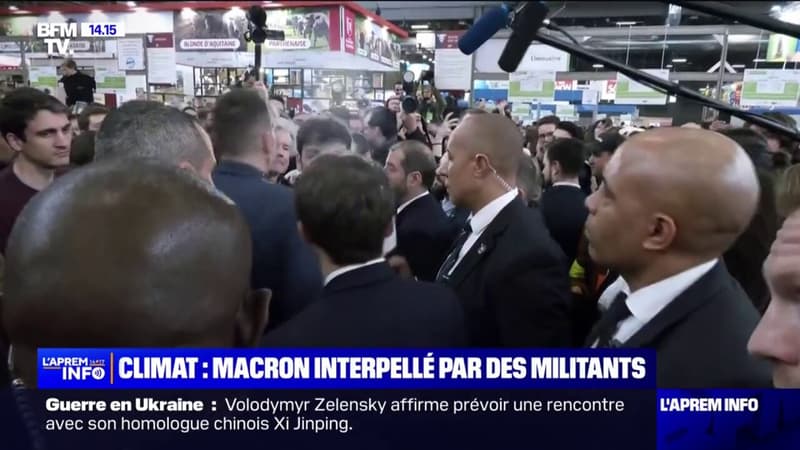 Salon de l'agriculture: Emmanuel Macron interpellé par un militant écologiste