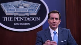 Le porte-parole du ministère américain de la Défense John Kirby, le 1er février 2022 à Washington