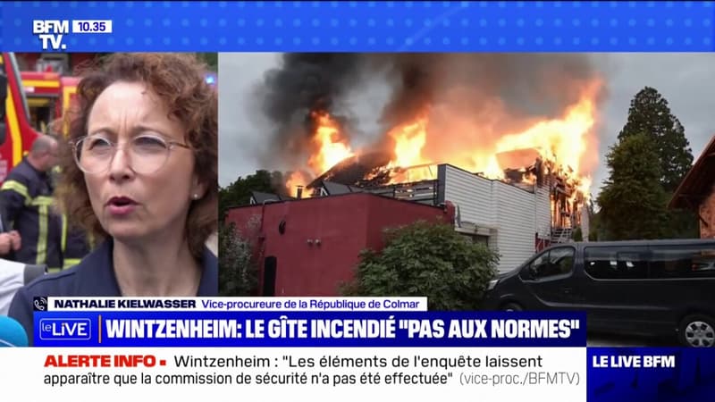 Nathalie Kielwasser, vice-procureure de Colmar, sur l'incendie à Wintzenheim: 