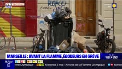 Marseille: les éboueurs en grève avant l'arrivée de la flamme olympique