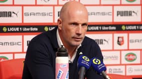 Le coach de Monaco Philippe Clement en conférence de presse, 27 mai 2023