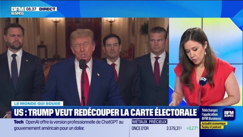 Caroline Loyer : US, Trump veut redécouper la carte électorale - 07/08