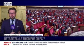 Suspension de la réforme des retraites: pour Benjamin Lucas-Lundy (Génération.s), "ça ne répare pas la cassure démocratique (...) infligée au pays par la réforme d'Élisabeth Borne"