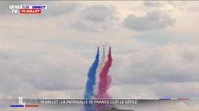 14-Juillet: la Patrouille de France clôt le défilé 