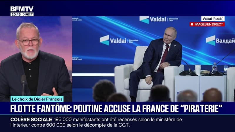 LE CHOIX DE DIDIER FRANÇOIS - Flotte fantôme: Vladimir Poutine accuse la France de 