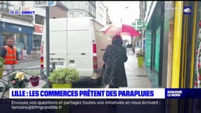 Lille: des commerces prêtent des parapluies de courtoisie en cas d'averse