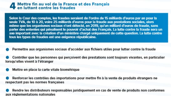Le RN veut créer un ministère de la Fraude