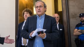 Michel Platini en Suisse, le 8 juillet 2022