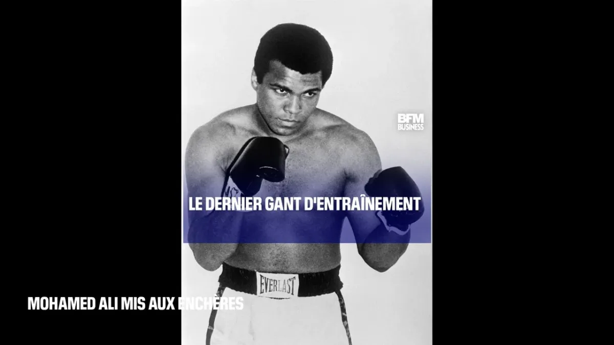 Le dernier gant d'entraînement Mohamed Ali mis aux enchères
