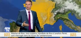 La météo pour ce lundi 18 juillet 2016