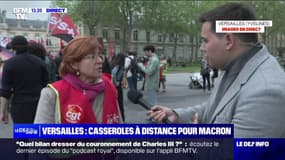 "À chaque fois qu'un ministre ou Emmanuel Macron se déplace, on se déplace aussi": des casseroles pour la venue d'Emmanuel Macron à Versailles