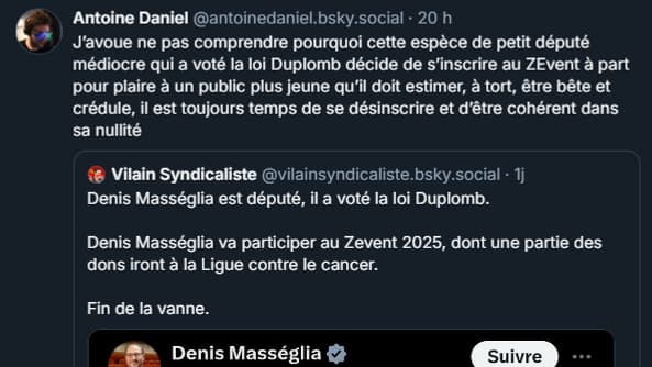 Antoine Daniel insulte un député Renaissance Antoine Daniel insulte un député Renaissance