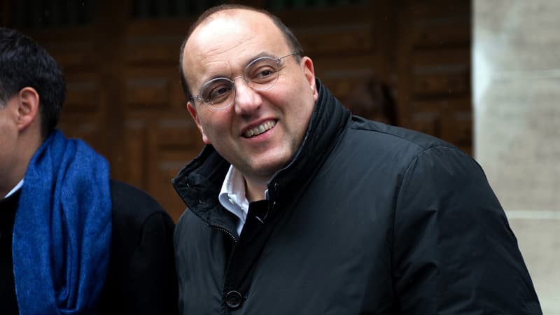 Julien Dray, le 23 avril 2012 au siège du Parti socialiste à Paris. 