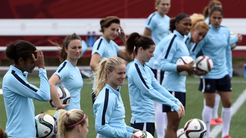 Les Bleues à l'entraînement