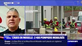 Crues en Moselle: "On a encore 375 opérations de secours en cours", déclare Frédéric Schulz, chef du département des activités opérationnelles des sapeurs-pompiers de Moselle