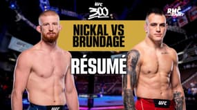 Résumé UFC 300 : Bo Nickal soumet Brundage et reste invaincu en MMA