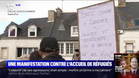 À Callac en Bretagne, deux manifestations se font face sur l'accueil des réfugiés