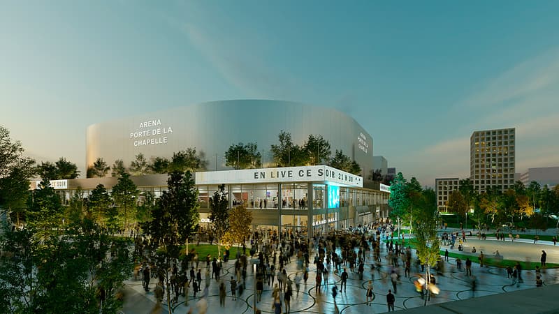 La future Arena porte de la Chapelle.