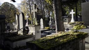 Vue du cimetière du Père Lachaise à Paris (image d'illustration)