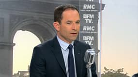 Benoît Hamon vendredi matin sur BFMTV et RMC.