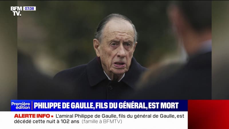 Philippe de Gaulle, fils du général de Gaulle, est mort à l'âge de 102 ans
