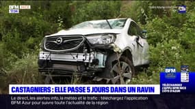 Castagniers: une septuagénaire passe 5 jours dans un ravin