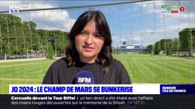 JO 2024: le Champ de Mars se bunkerise à l'approche des Jeux