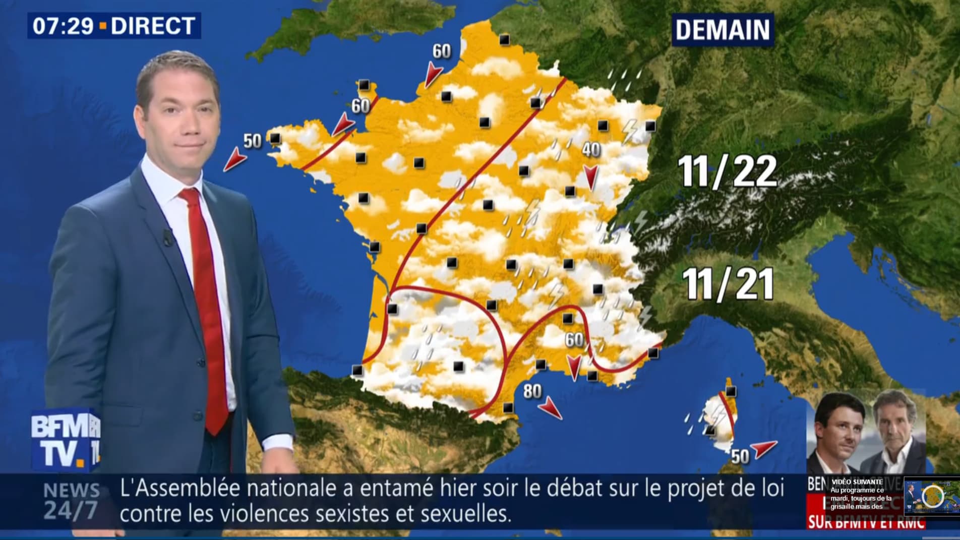 Météo du mercredi 16 mai 2018. 