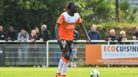 Bamo Meïté avec le FC Lorient, à Ploemeur le 15 juillet 2023