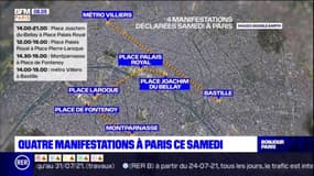 Paris: quatre manifestations prévues ce samedi contre l'élargissement du pass sanitaire