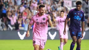 Lionel Messi avec l'Inter Miami contre Charlotte, à Miami le 12 août 2023