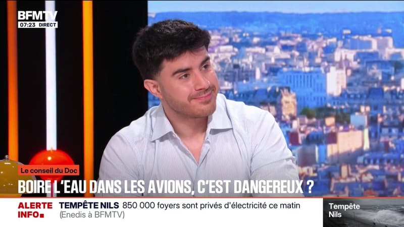 LE CONSEIL DU DOC - Est-il dangereux de boire du robinet dans les avions?