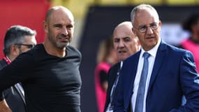 Gérald Baticle avec le président d'Angers Saïd Chabane