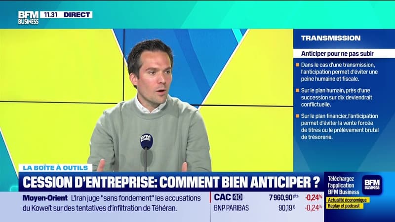 La boîte à outils : Cession d'entreprise, comment bien anticiper ? - 13/05