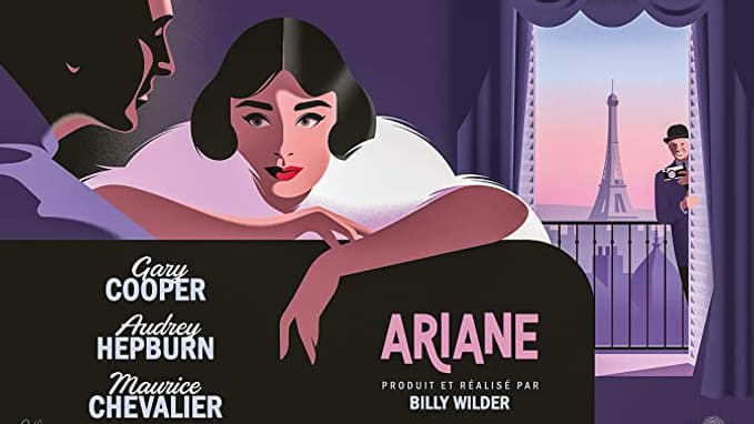 Couverture de la version restaurée d'Ariane avec Audrey Hepburn Couverture de la version restaurée d'Ariane avec Audrey Hepburn