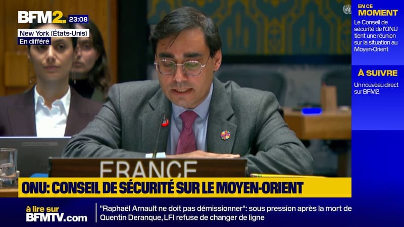 La France à l'ONU "appelle Israël à lever les restrictions entravant les opérations de l'UNRWA"