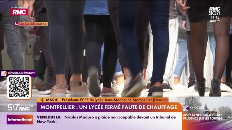 Montpellier : Un lycée fermé faute de chauffage