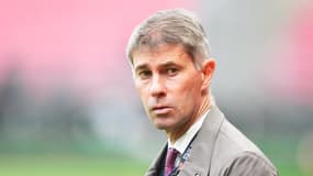 Le directeur sportif de Rennes Frederic Massara, le 10 mai 2025 lors du match face à Nice