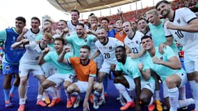 Les joueurs de l'Autriche le 25 juin 2024
