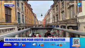 Un nouveau bus à impériale 100% électrique pour découvrir Lille. 