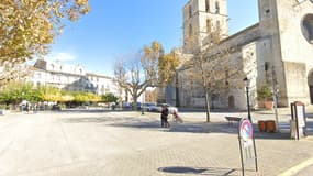 La place du Bourguet, à Forcalquier.