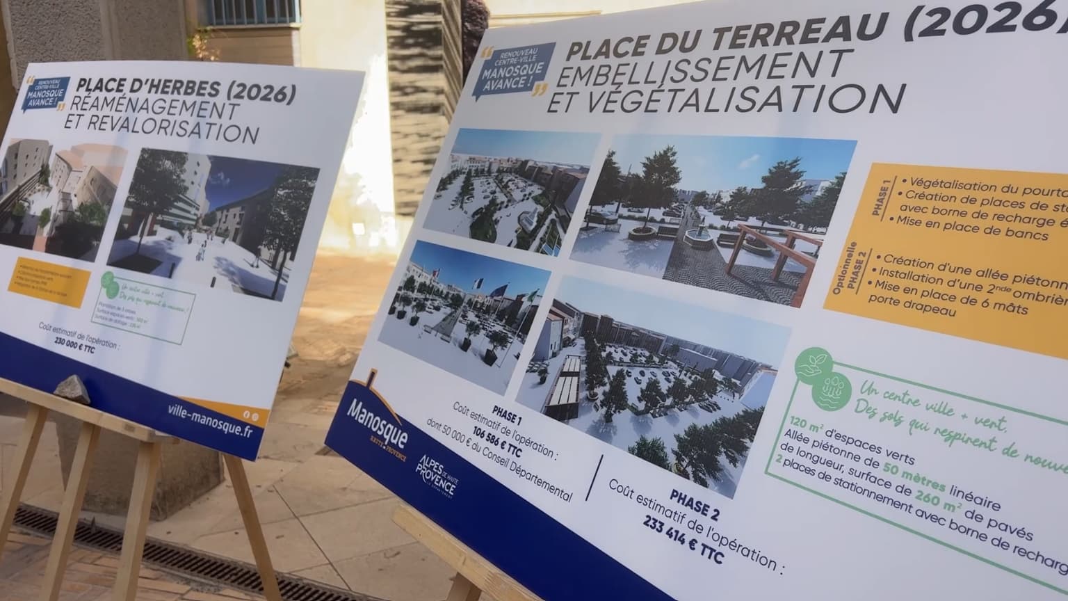 MANOSQUE: QUATRE GRANDS PROJETS LANCÉS POUR TRANSFORMER LE CENTRE-VILLE