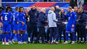 Les joueurs de l'équipe de France contre la Croatie en Ligue des nations, le 23 mars 2025