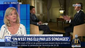 Emmanuel Macron sur CNN: "On n'est pas élu par les sondages"