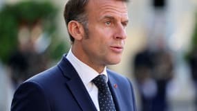 Le président Emmanuel Macron à l'Élysée le 4 juillet 2025 