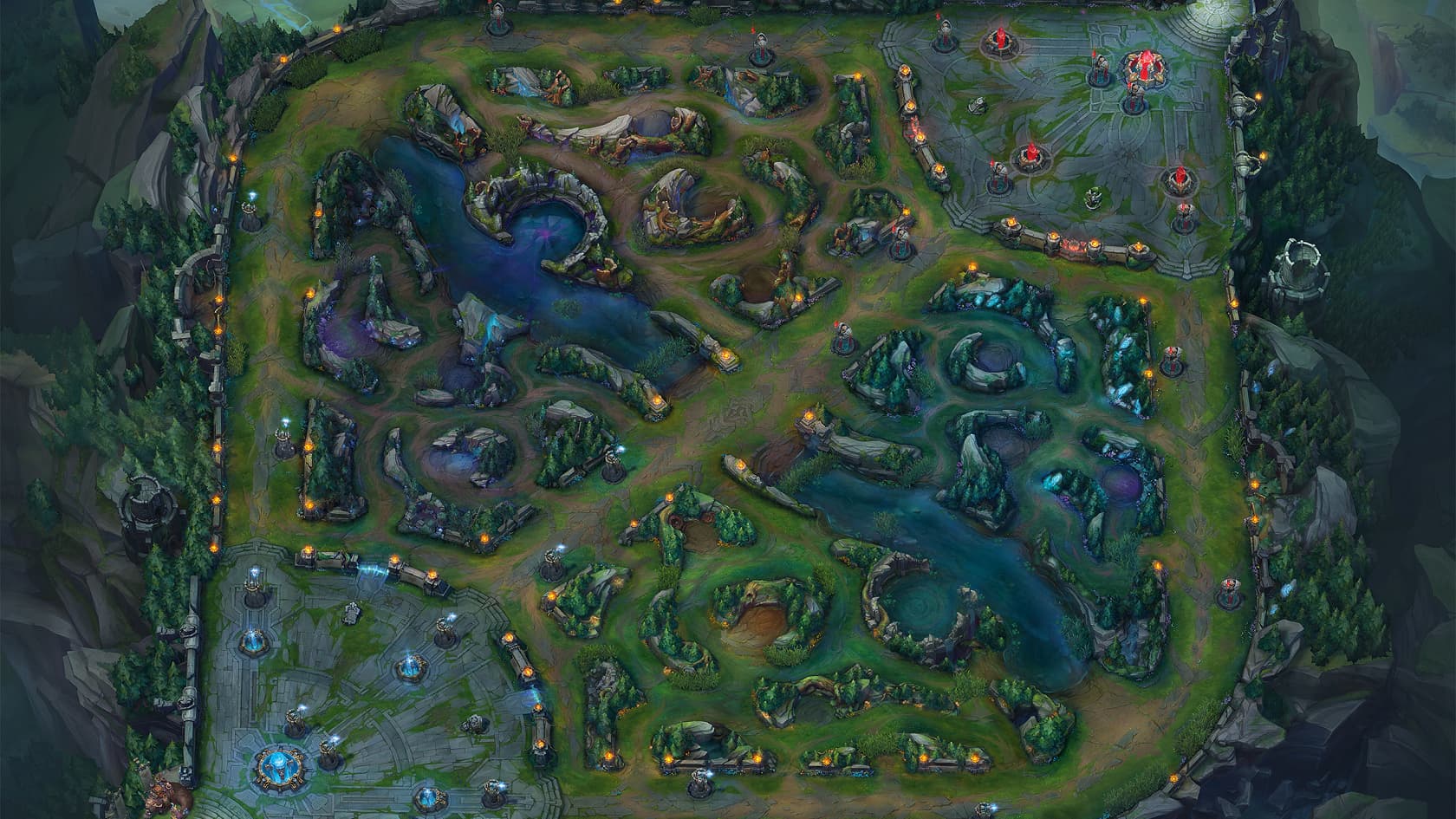 Carte "Summoner's Rift" de League of Legends