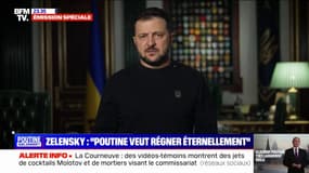 Réélection de Vladimir Poutine: Volodymyr Zelensky dénonce un "simulacre d'élection"