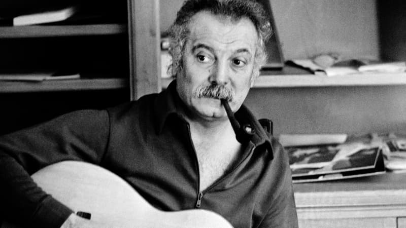 Georges Brassens en octobre 1972